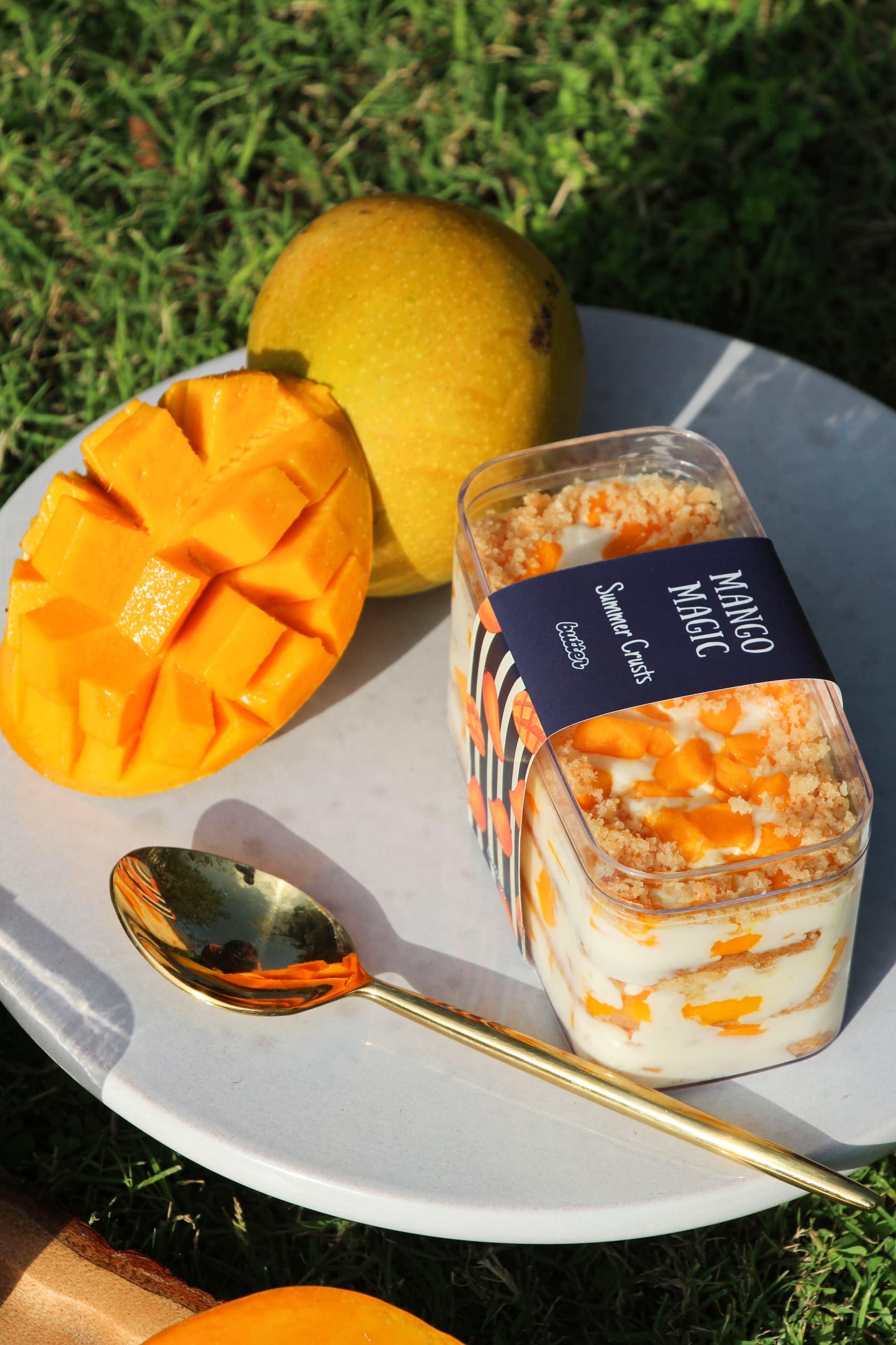 Coconut crust, airy cream, and perfectly ripe mangoes coming together in one bite.